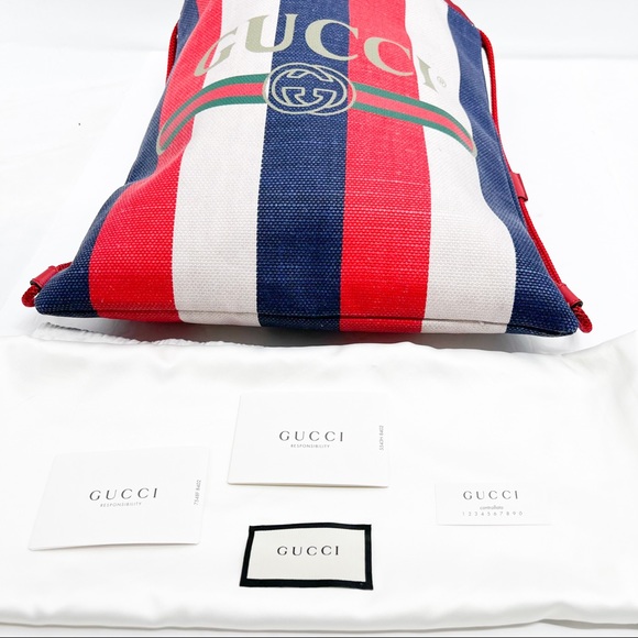 Gucci Sylvie Stripe Backpack 2018 Collection - Picture 9 of 16